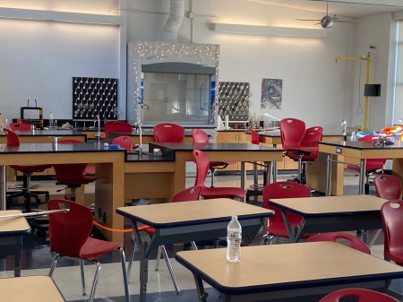 アメリカ高校体験入学　学校内教室
