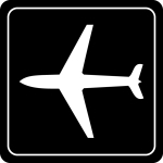 現地空港へ航空機到着